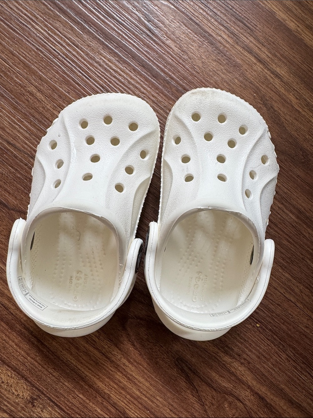 Toddler White Crocs C5